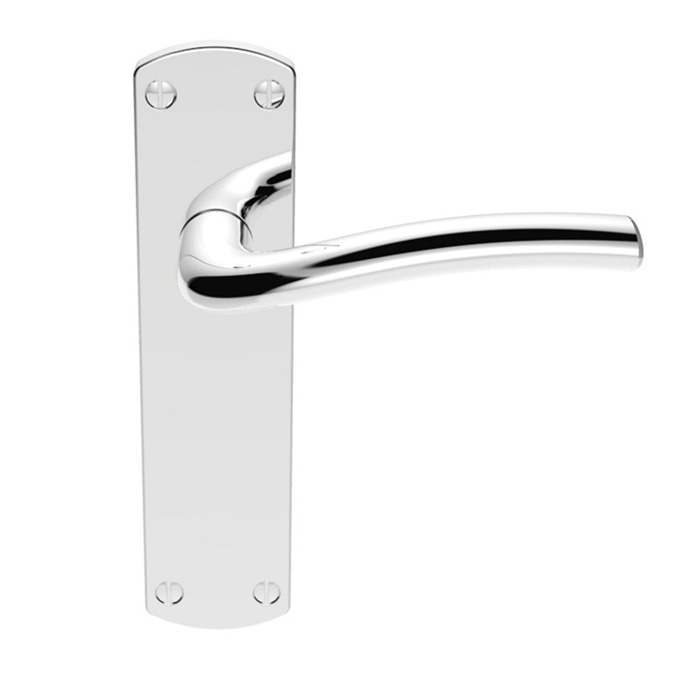 Cuatro Lever Door Handle on Various Backplates